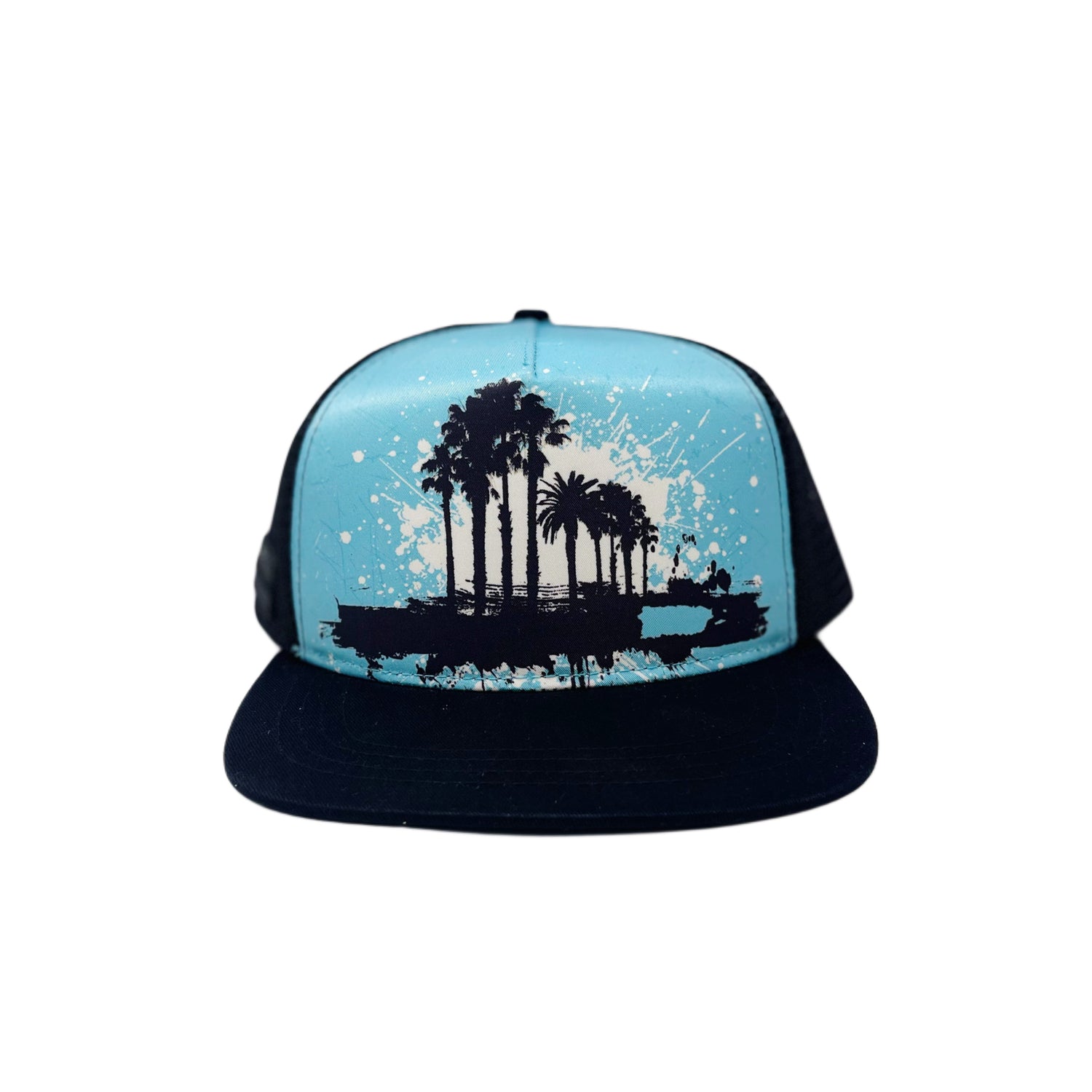 Puerto Rico Map Horizon Trucker Snapback Cap