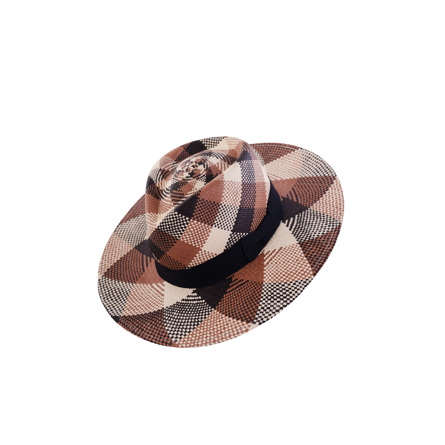 Sauvage Cuadros Cafe, Natural & Black Genuine Panama Hat