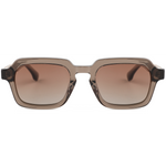 The Modern Rectangle Grey Acetate & Walnut Wood Sunglasses
