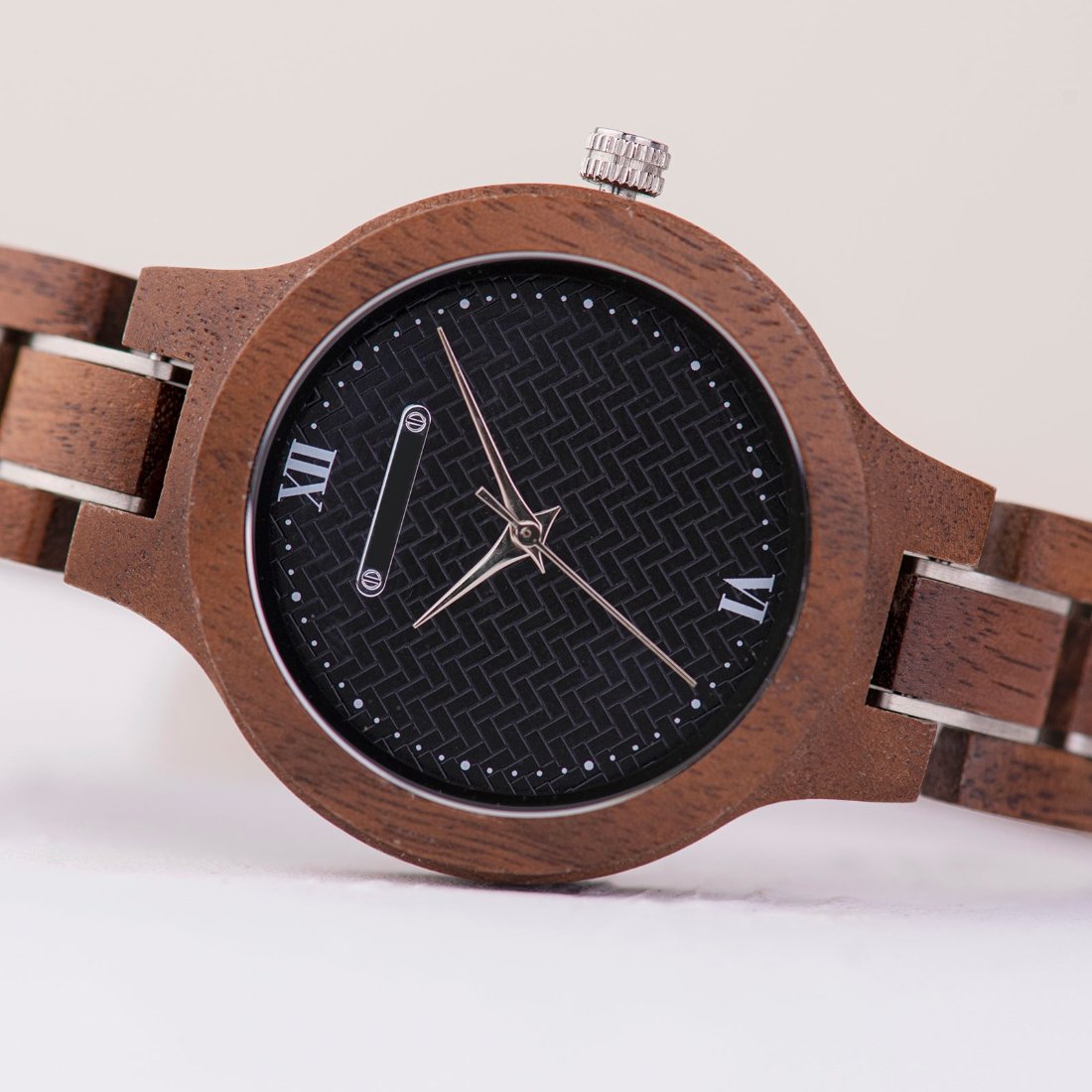 The Dark Wood Women’s Wood Watch Walnut Dark Dial