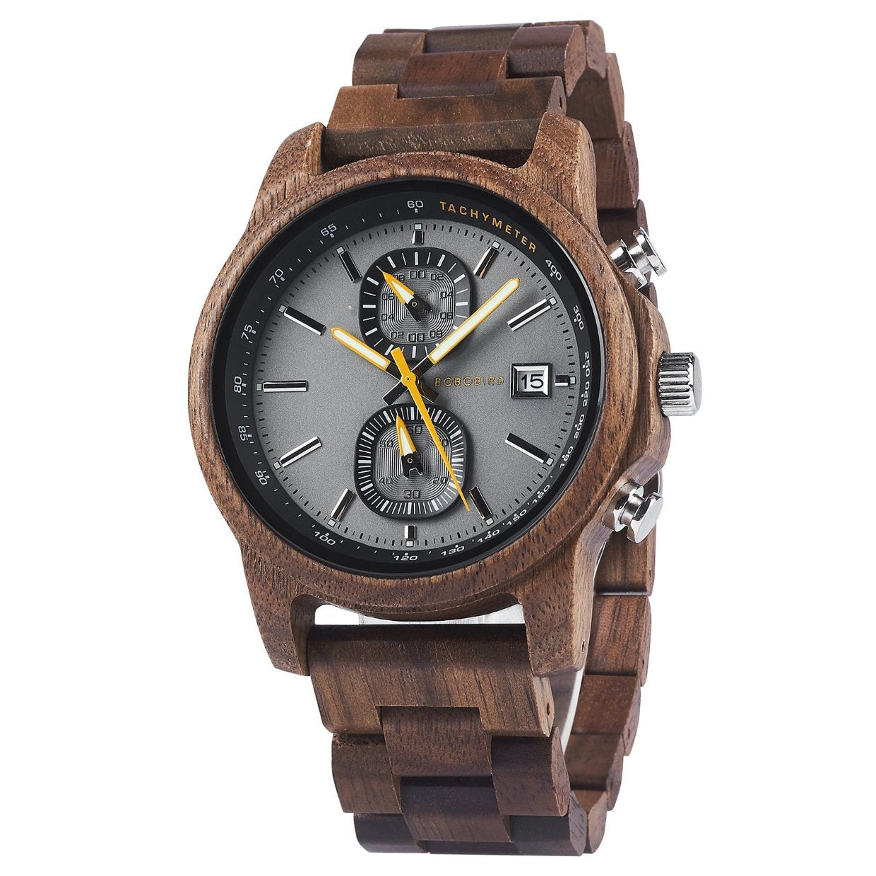 The Chronometer ALL Wood Men’s Grey Watch
