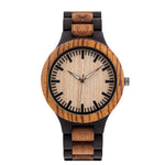 The Two Tone Men’s Natural Wood Watch Natural Dial