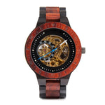 The Bichromal Mechanical Self-Wind Wood Watch Mahogany