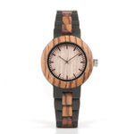 The Two Tone Women’s Natural Wood Watch Natural Dial