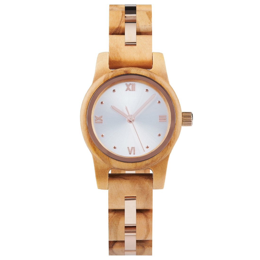 The Classic Women’s Wood Watch Sleek Natural White Dial