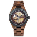 The Classic Mechanic Wood Watch Dark Brown Dial