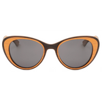 The Cat Eye Layered EBONY-GOLD Wood Sunglasses