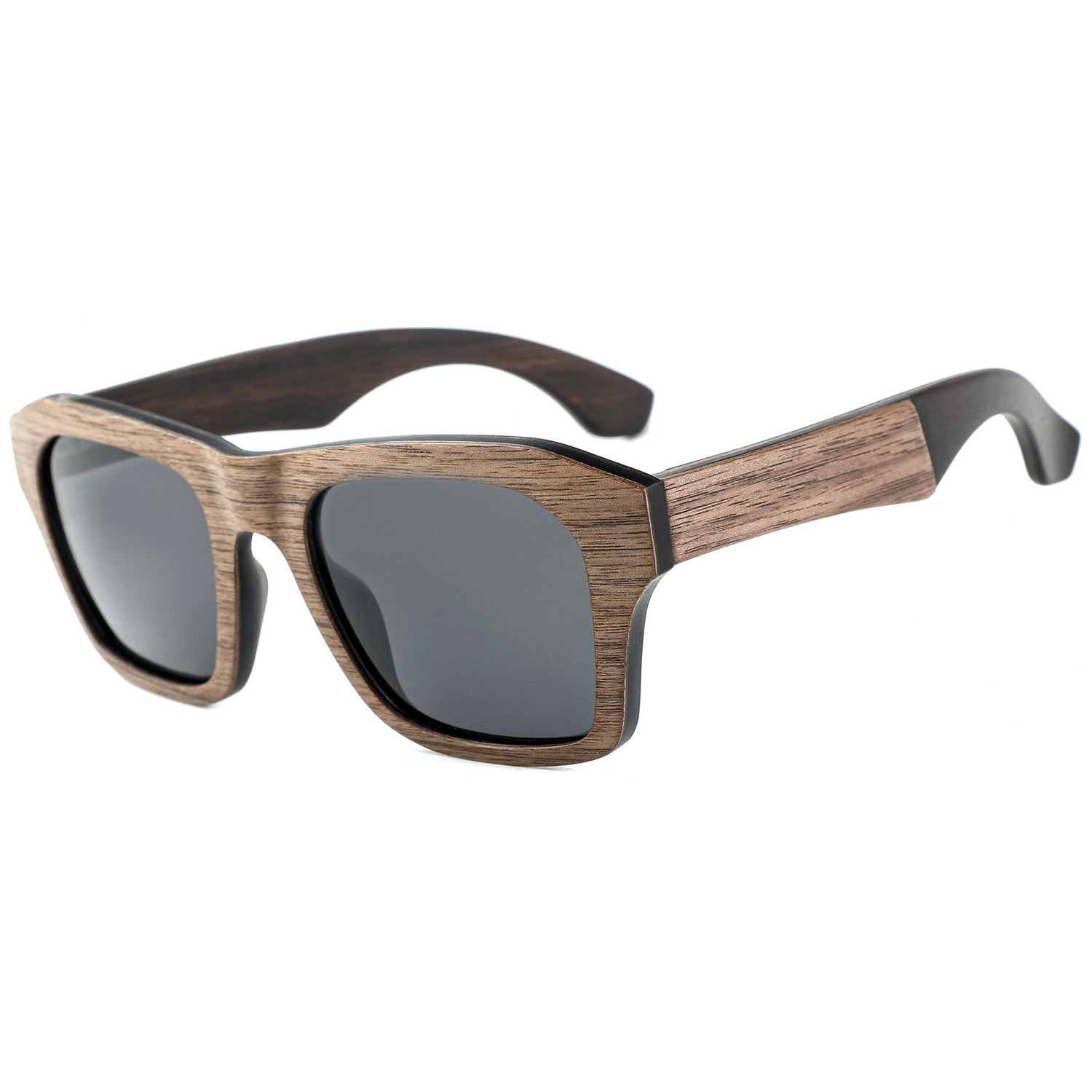 The Oversized Walnut Wood Sunglasses