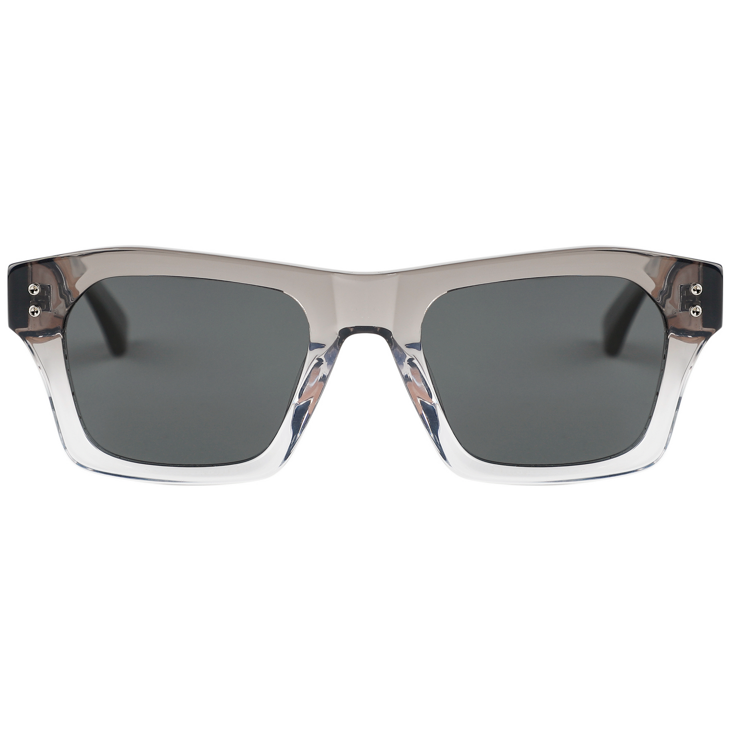 The Oversized Golden Madrone Wood & Grey Acetate Sunglasses