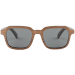 The Modern Square Walnut Wood Sunglasses