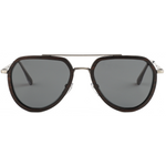 The Metal Aviator Ebony Sunglasses