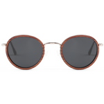 The Metal ROUND ROSEWOOD Wood Sunglasses