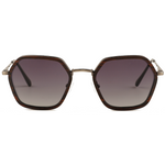 The Metal Hexagon Ebony Wood Sunglasses