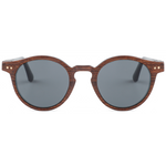 The Round Rosewood Wood RX Sunglasses