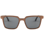 The Square Large Walnut Wood RX Sunglasses