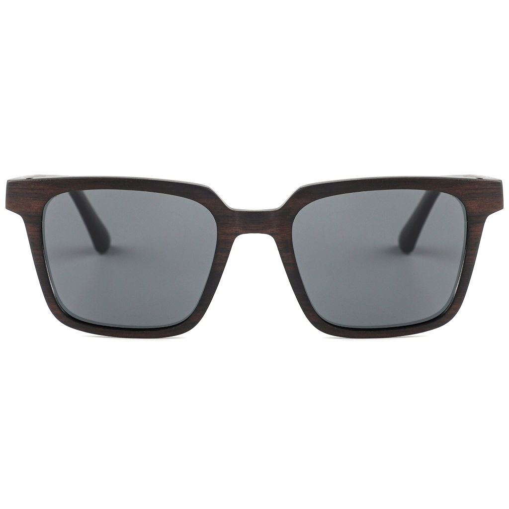 The Square Large Ebony Wood RX Sunglasses