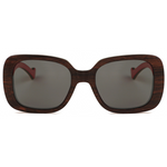 The Vintage Square Ebony-Yellow Wood Sunglasses