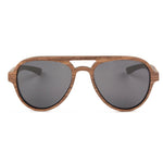 The Aviator Dark Wood Sunglasses Walnut