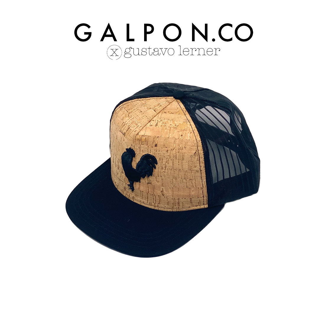 Puerto Rico Rooster Cork Trucker Snapback Cap