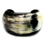 Lightweight Polished Horn Small Round Cuff | Pulsera de Cuerno Redonda