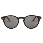 The Round Ebony Wood RX Sunglasses