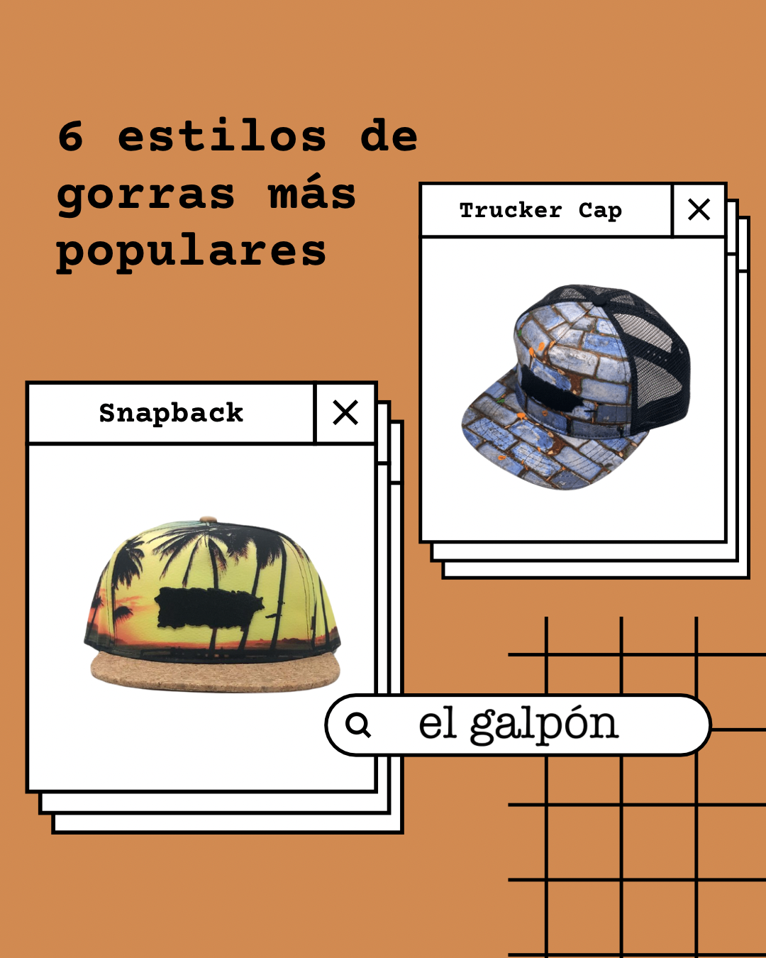 Los seis estilos de gorras más populares