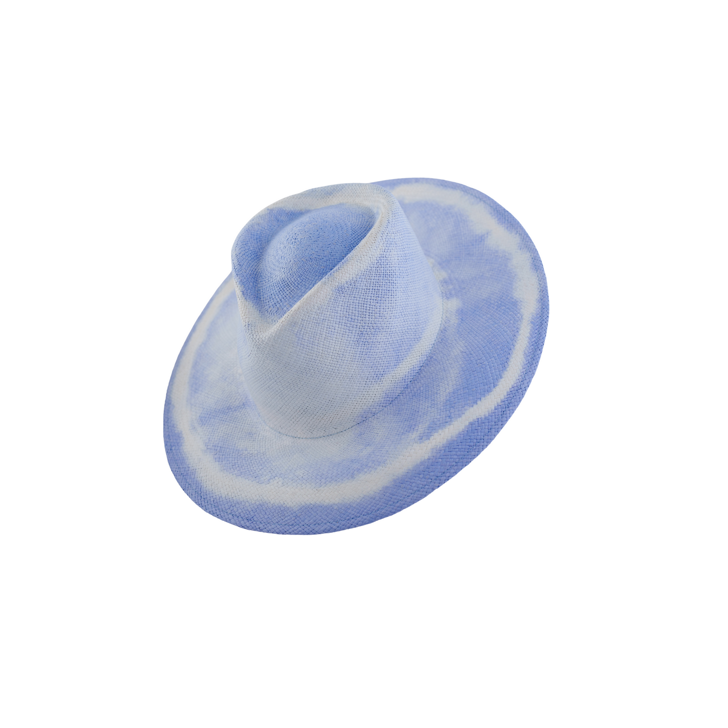 Sauvage Tie Dye Blue Genuine Panama Hat