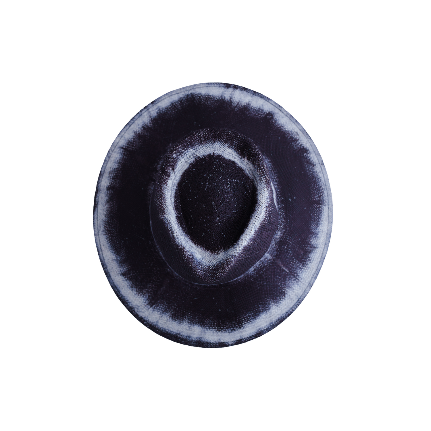 Sauvage Tie Dye Black Genuine Panama Hat