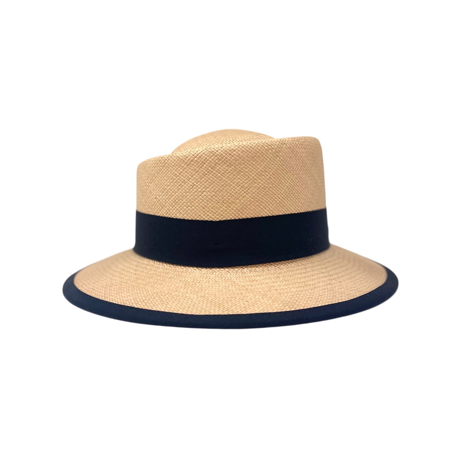 Asymmetrical Putty Genuine Panama Hat