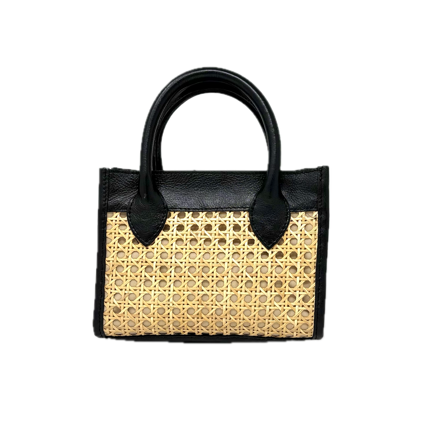 Small Tote Cane Webbing Crossbody Bali Purse