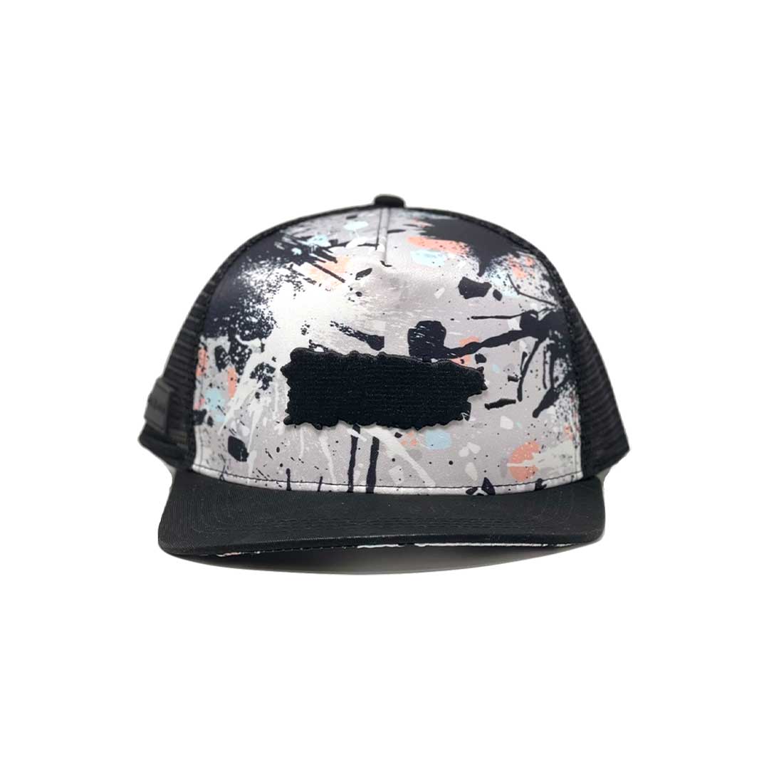 Puerto Rico Map Abstracts Spots Trucker Snapback Cap