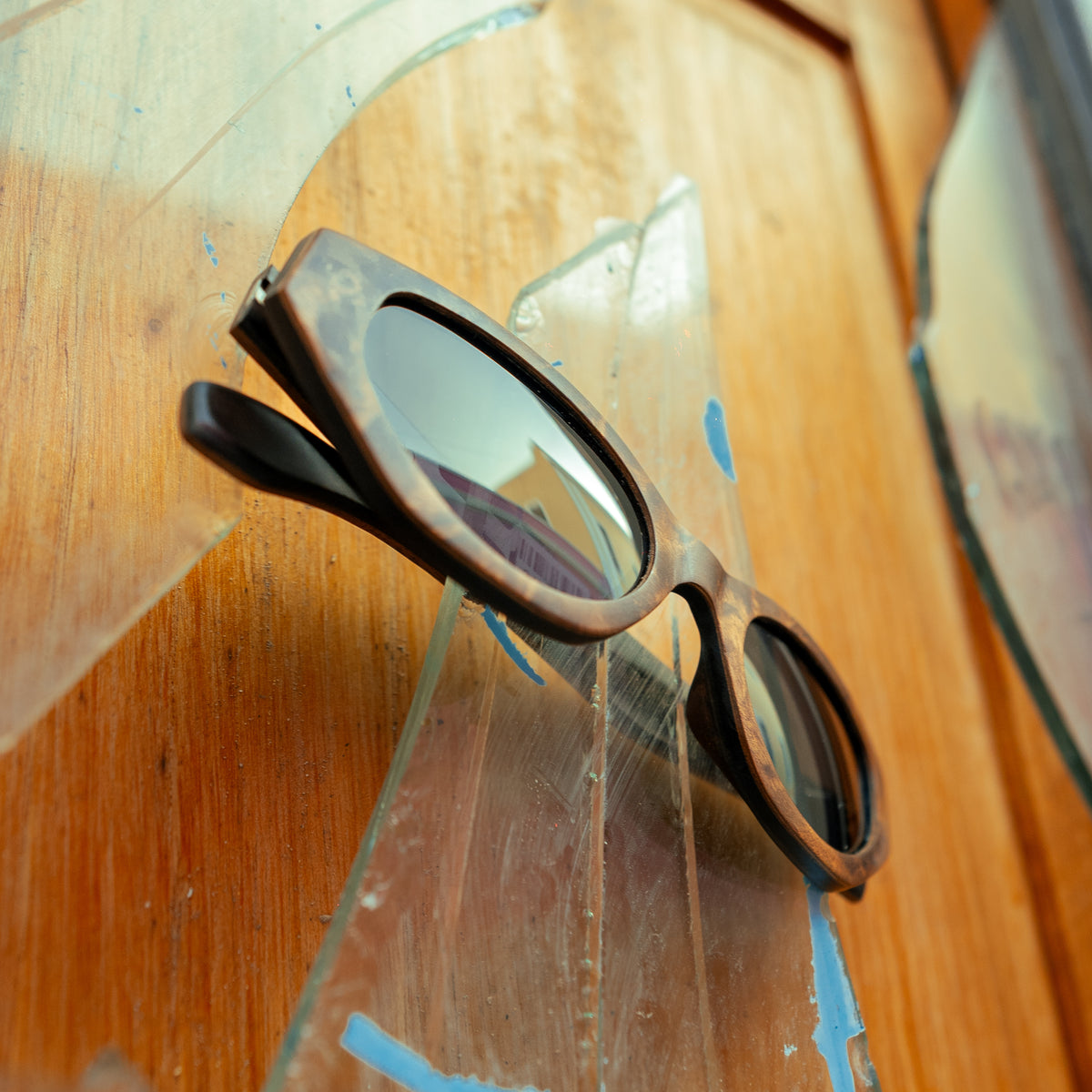 The Modern Cat-eye Golden Madrone Wood Sunglasses