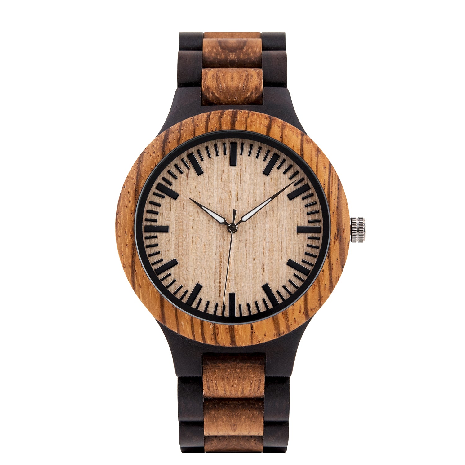 The Two Tone Men’s Natural Wood Watch Natural Dial - DOS TONOS