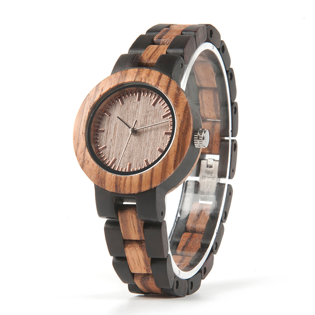 The Two Tone Women’s Natural Wood Watch Natural Dial - DOS TONOS