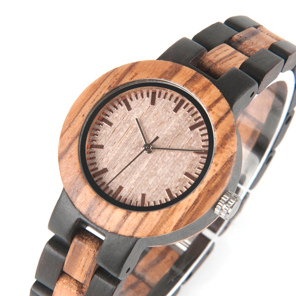 The Two Tone Women’s Natural Wood Watch Natural Dial - DOS TONOS