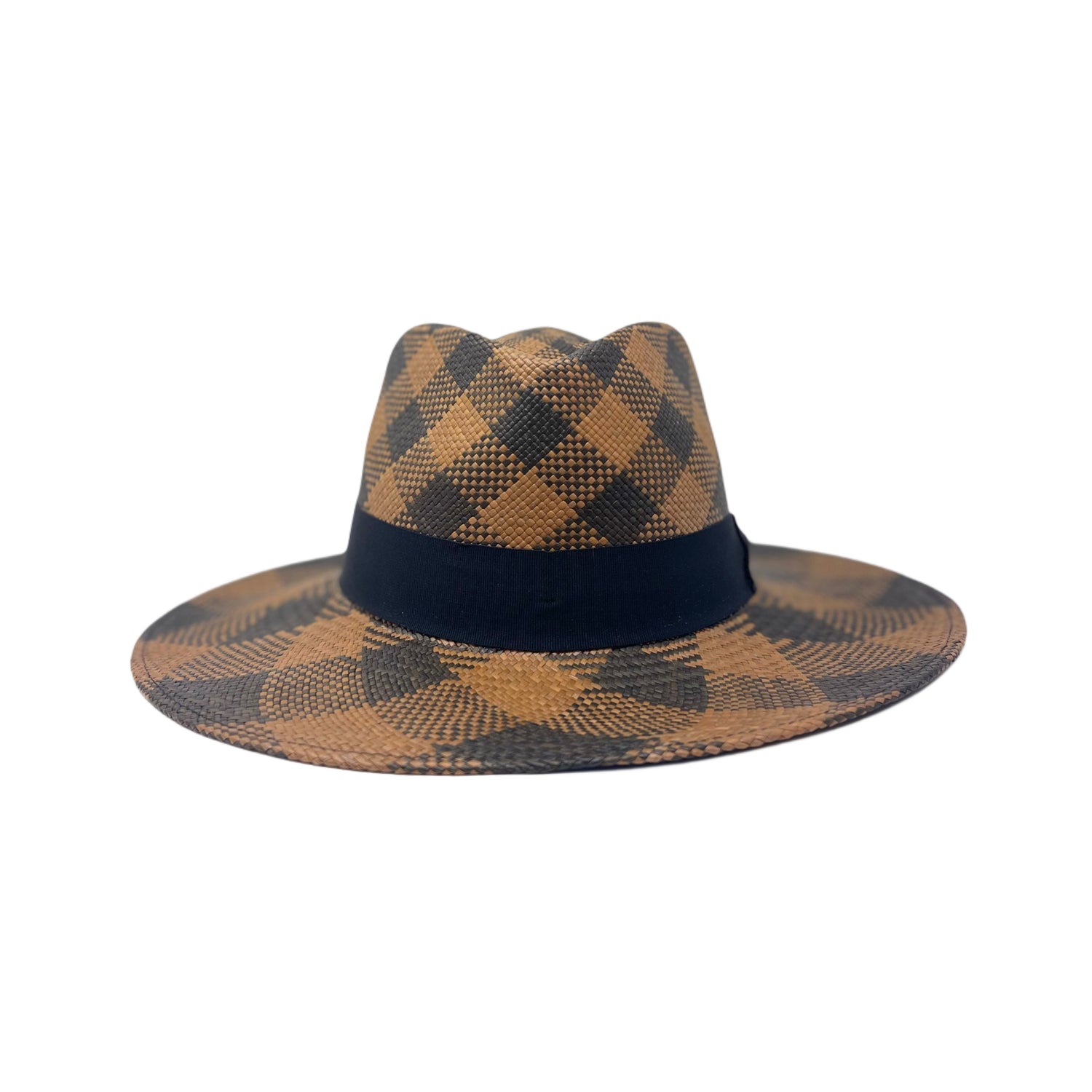 Sauvage Rombos Black & Brown Genuine Panama Hat