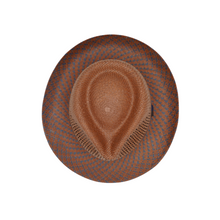 Tradicional Two Tone Chocolate/Sapphire Genuine Panama Hat