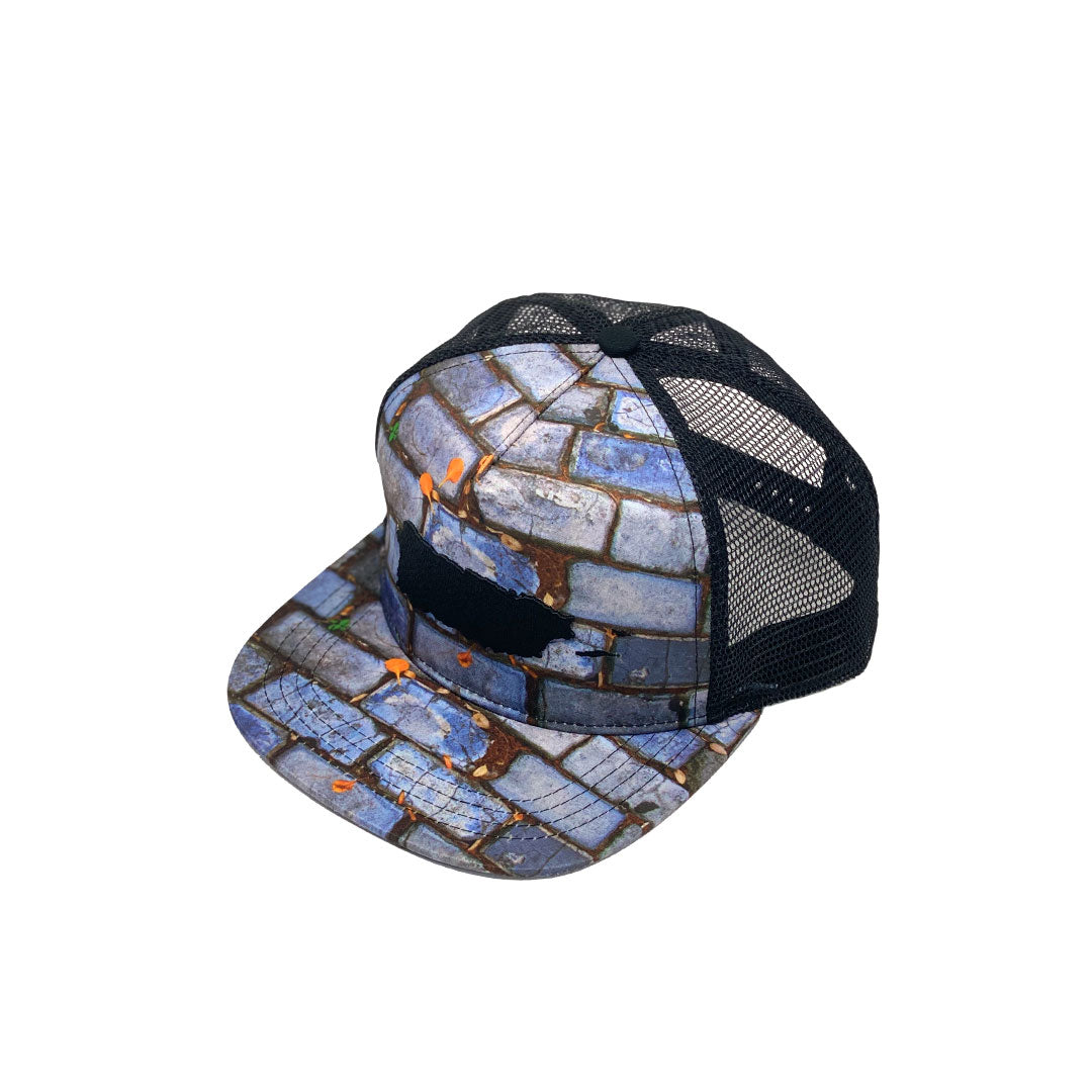 Puerto Rico Map Adoquín Trucker Snapback Cap