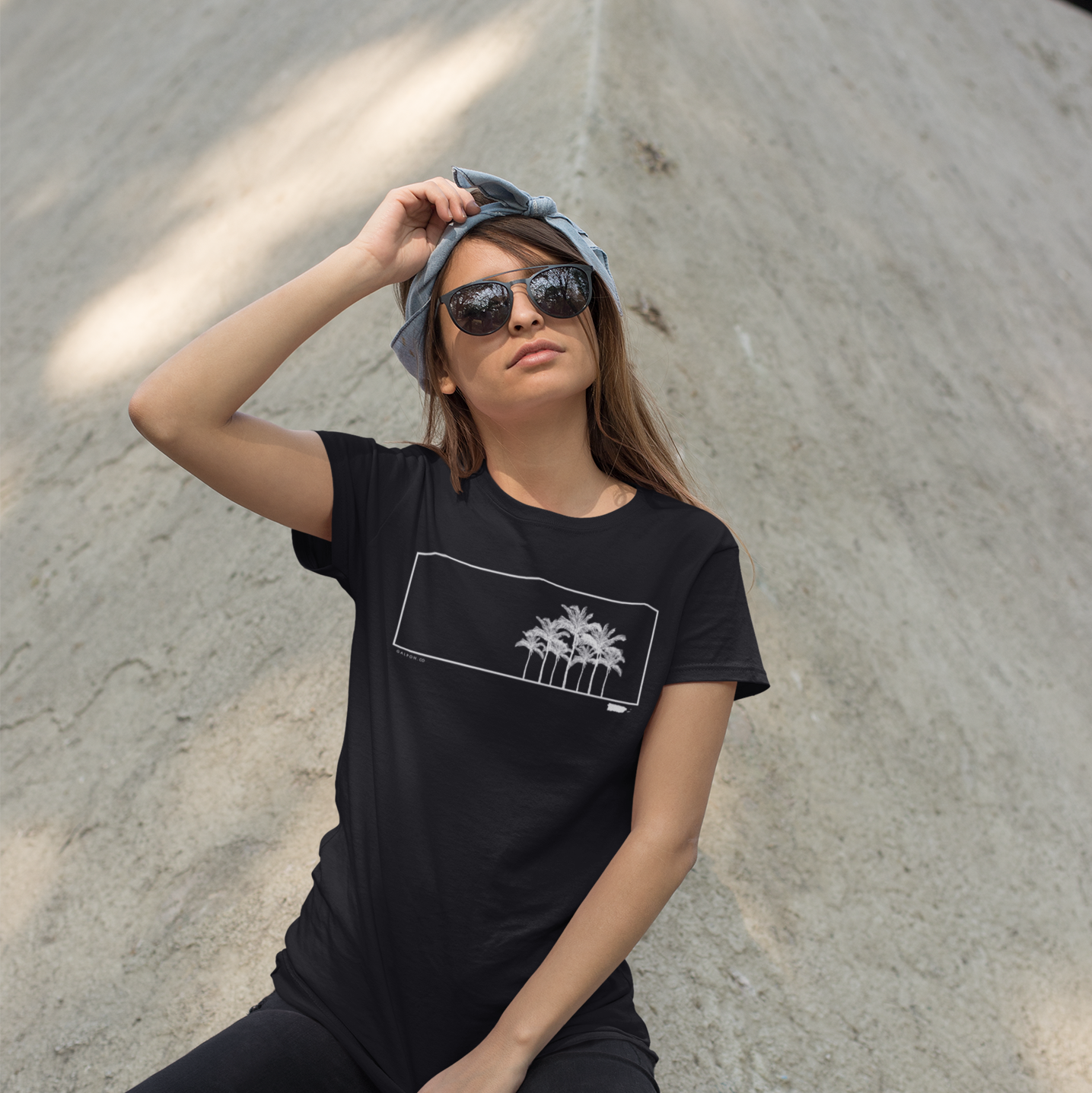 Isla de Cabras Black Jersey T-Shirt