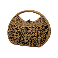 Bali handle Rattan Purse with lining