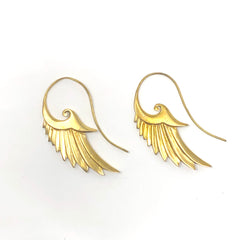 Bali Brass Handmade Wings Earrings