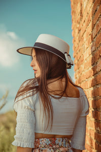 Visera White Genuine Panama Hat | Visera Blanca