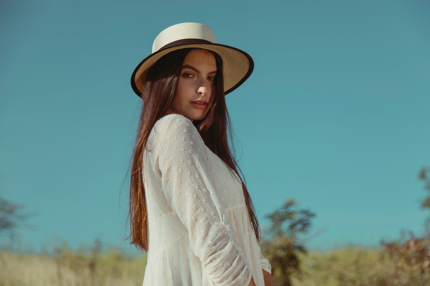 Visera Natural Genuine Panama Hat