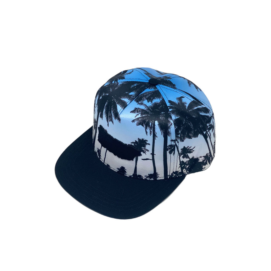 Puerto Rico Map Palms Dawn Snapback Cap