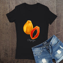 Papaya Women's Relaxed Fit T-Shirt - Black