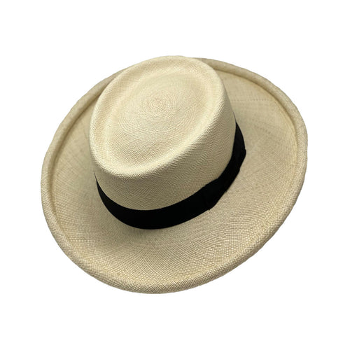 Plantacion Paso Fino Natural Genuine Panama Hat -  Rolled Brim