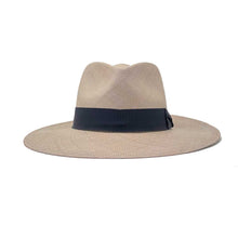 Sauvage Classic Grey Navy Band Genuine Panama Hat