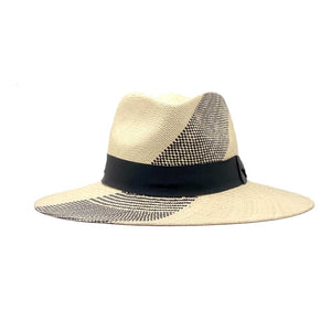 Sauvage Surf Black-Natural Genuine Panama Hat