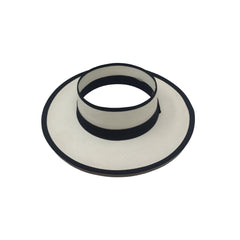 Crown Less White Genuine Panama Hat