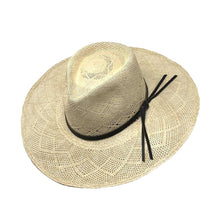 Sauvage Wrangler Natural Leather Band Genuine Panama Hat